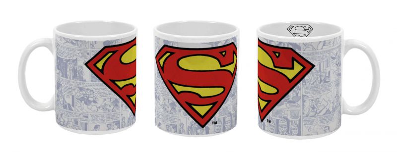 Taza de cerÁmica en caja de cartÓn de superman