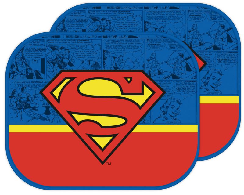 PROTECTORES DE SOL PARA VENTANAS - 2 UNIDADES - DE SUPERMAN