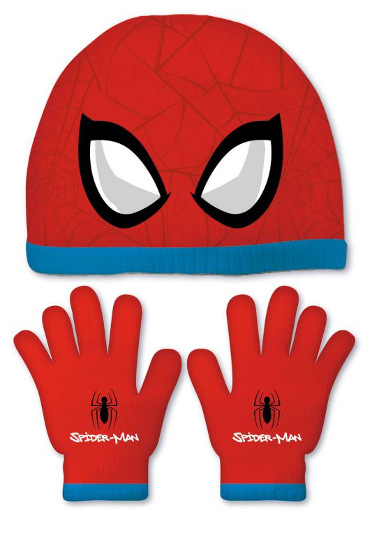 Set de guantes mÁgicos y gorro de poliÉster de spiderman