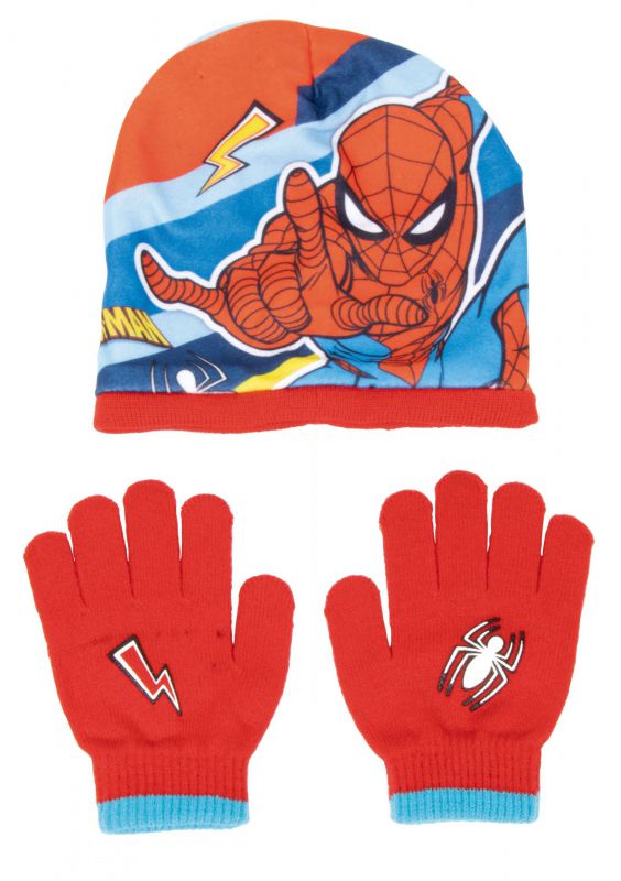 Set de guantes mÁgicos y gorro de poliÉster de spiderman