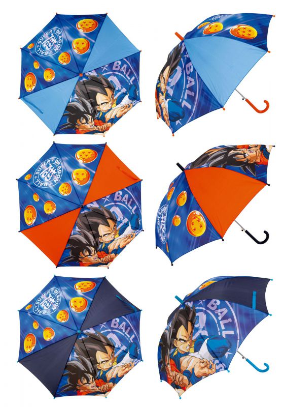 Paraguas de poliÉster de dragon ball, 8 paneles, diÁmetro 86cm, apertura automÁtica